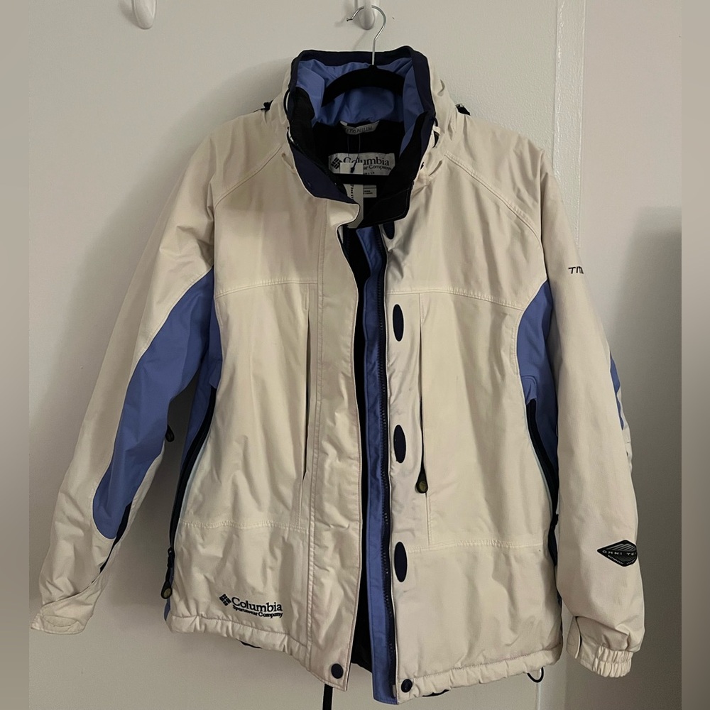 Columbia White Ski Jacket